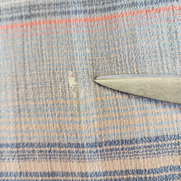 Patagonia A/C Steersman Shirt Mens S Plaid Crepe Crinkle‎ Long Sleeve Button Up - Picture 6 of 8